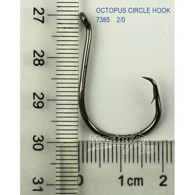 1000 x #2/0 Chemically Sharpened Octopus Circle Hooks Fishing Tackle