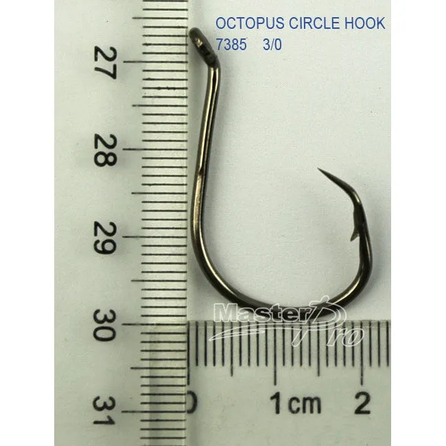 1000 x #3/0 Chemically Sharpened Octopus Circle Hooks Fishing Tackle