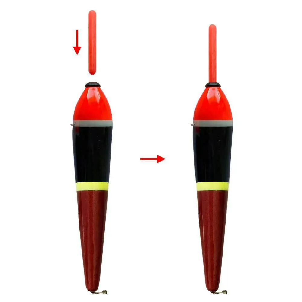 4 x Pencil Float 2 Size 4g/8g Sensitive Float Bonus 5 Light Sticks Fishing Tackle