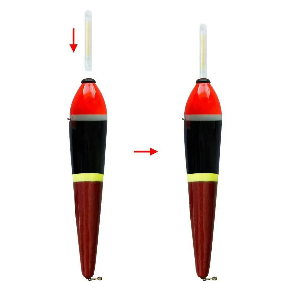 4 x Pencil Float 2 Size 4g/8g Sensitive Float Bonus 5 Light Sticks Fishing Tackle