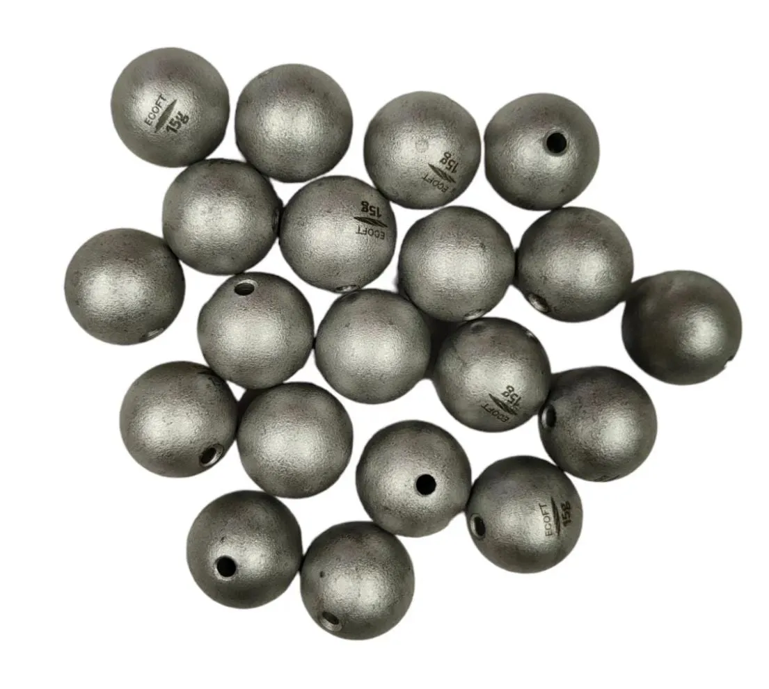 60 x Environment Friendly Alloy Steel Sinkers  15g, 30g, 60g Multisize