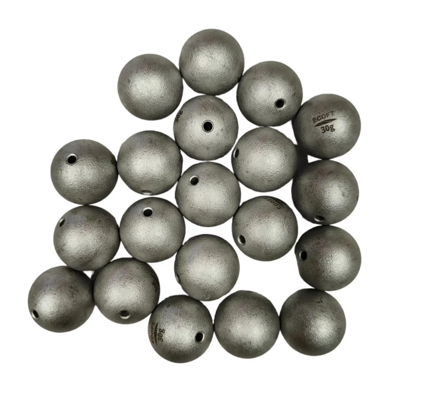 60 x Environment Friendly Alloy Steel Sinkers  15g, 30g, 60g Multisize