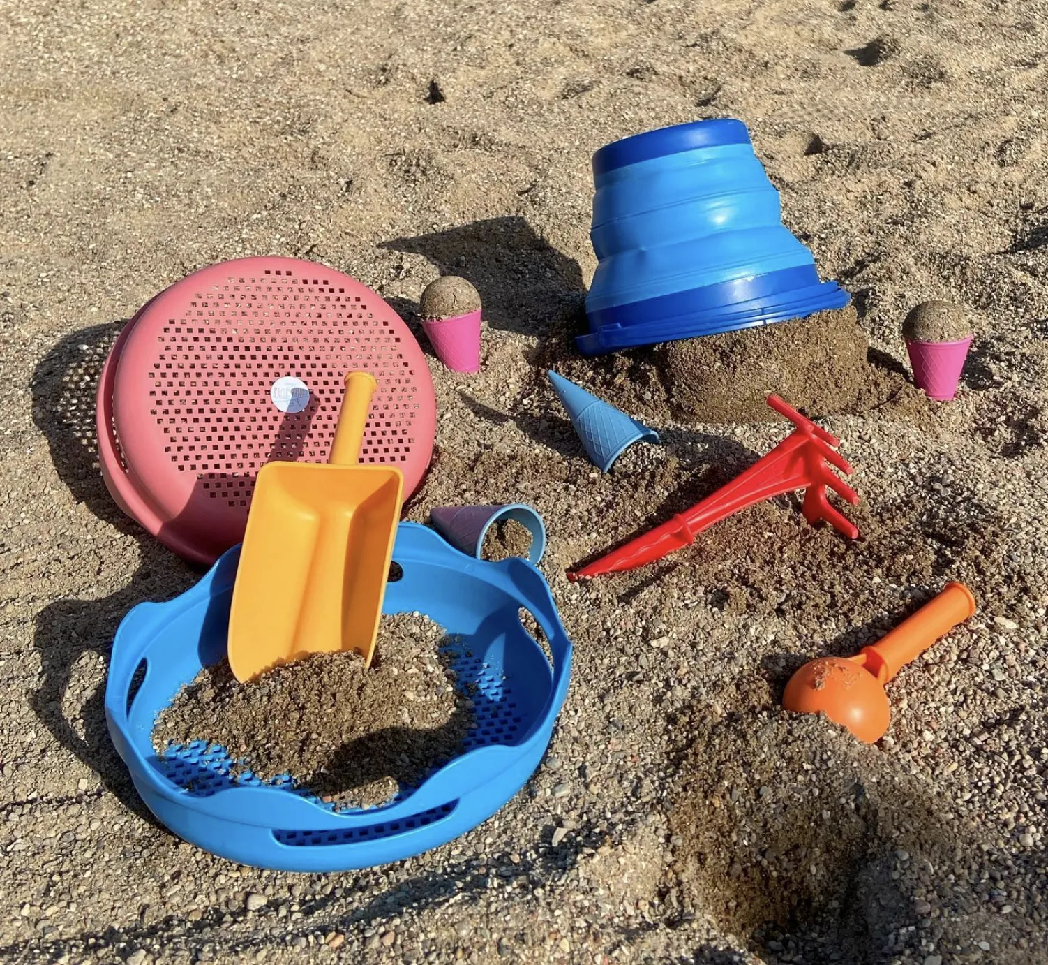7-in-1 sand toy set (blue)