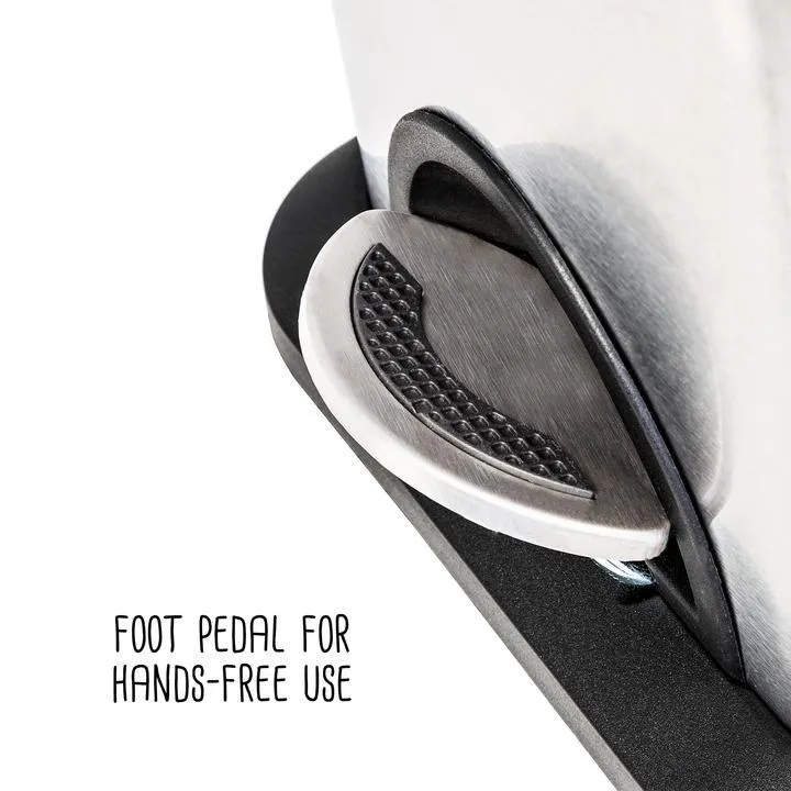 8L RECTANGULAR SS STEP CAN
