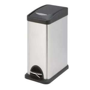 8L RECTANGULAR SS STEP CAN