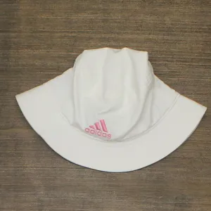 Adidas Women's Essentials Plus Bucket Hat 5156075 White/Bliss Pink One Size