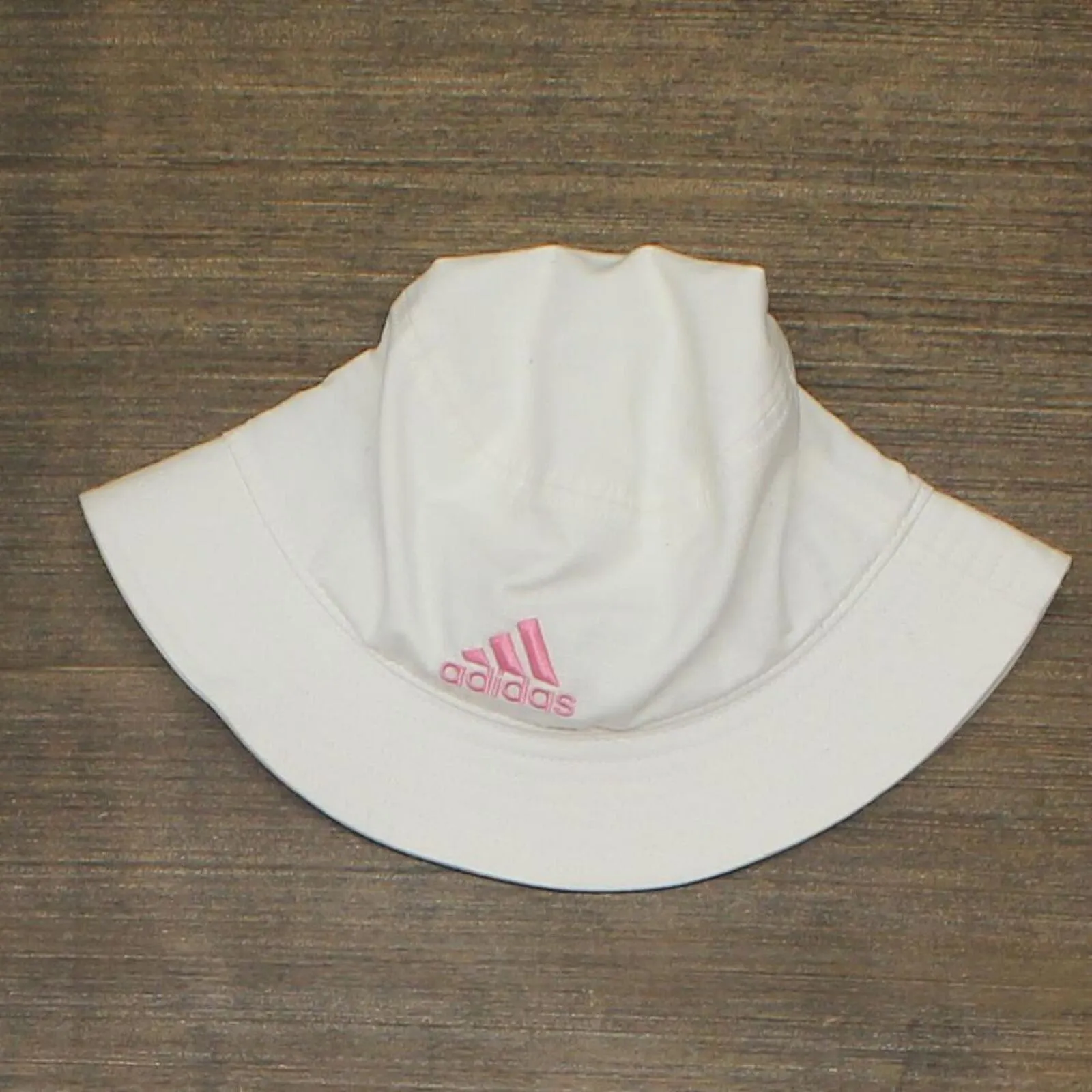 Adidas Women's Essentials Plus Bucket Hat 5156075 White/Bliss Pink One Size