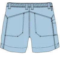 AFTCO LADIES ORIGINAL FISHING SHORT - SKY