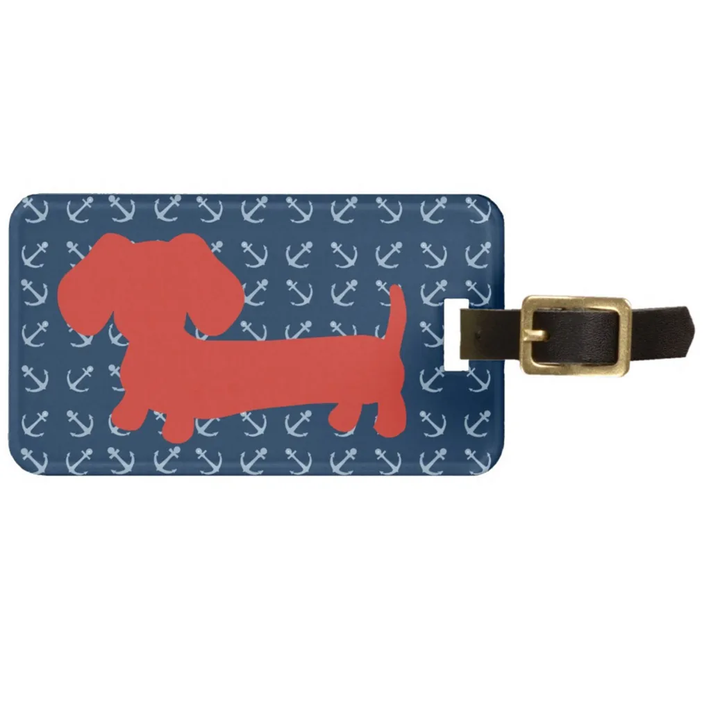 American Wiener | Dachshund Luggage Tags