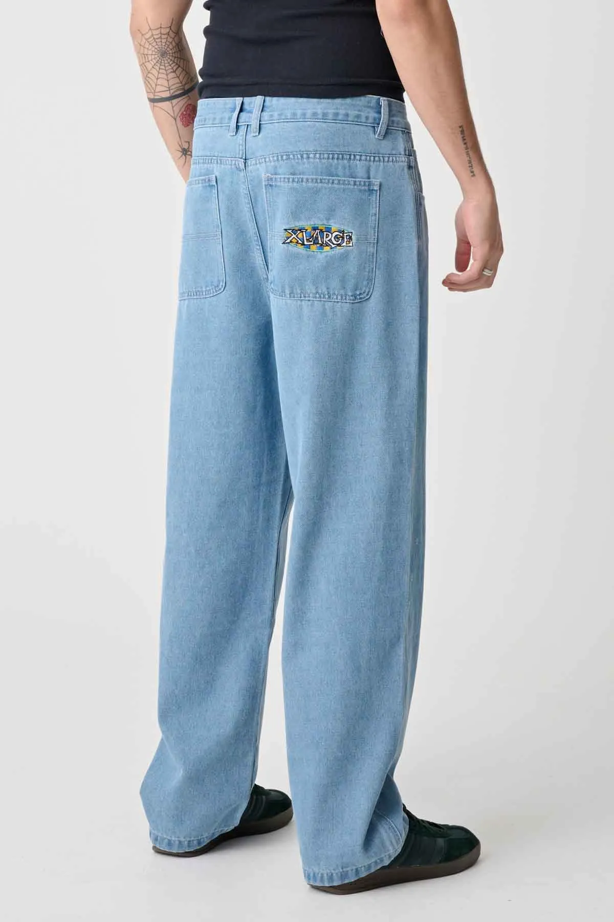 ART EMB BULL DENIM 91 PANT - MID BLUE