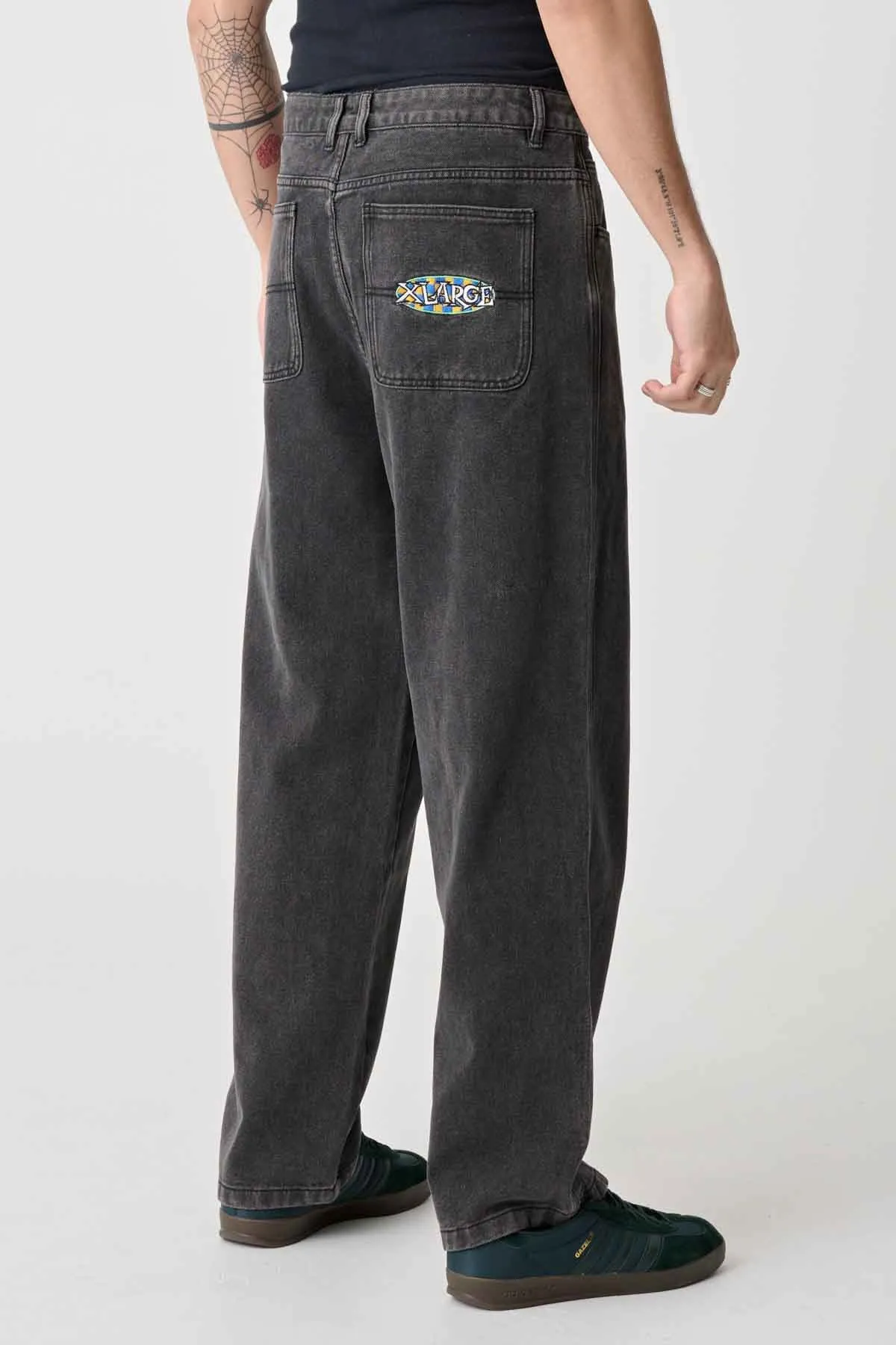 ART EMB BULL DENIM 91 PANT - PEPPER