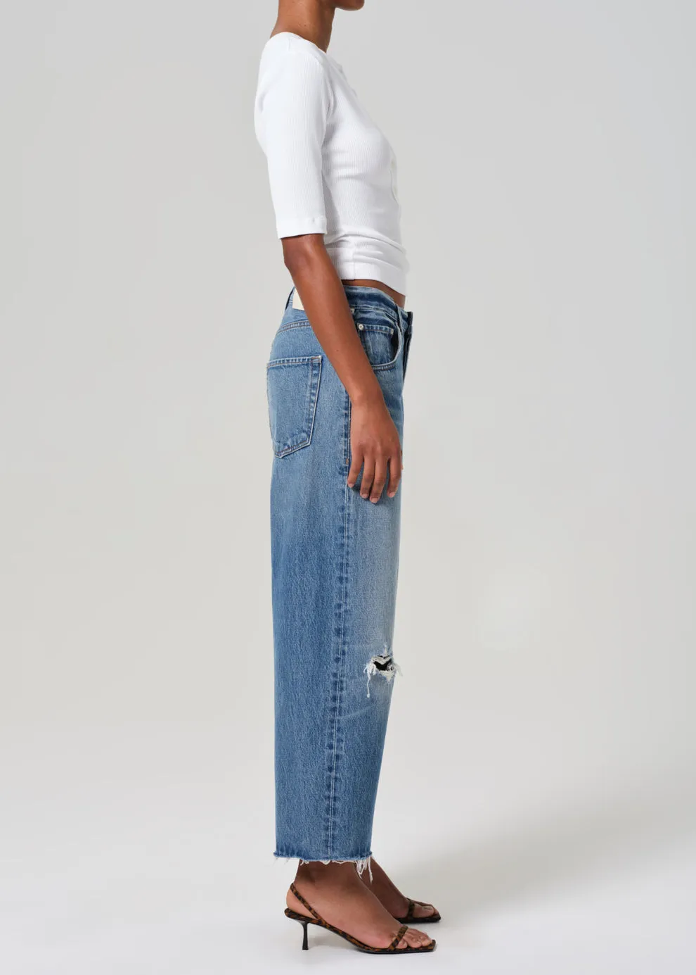 Ayla Raw Hem Crop