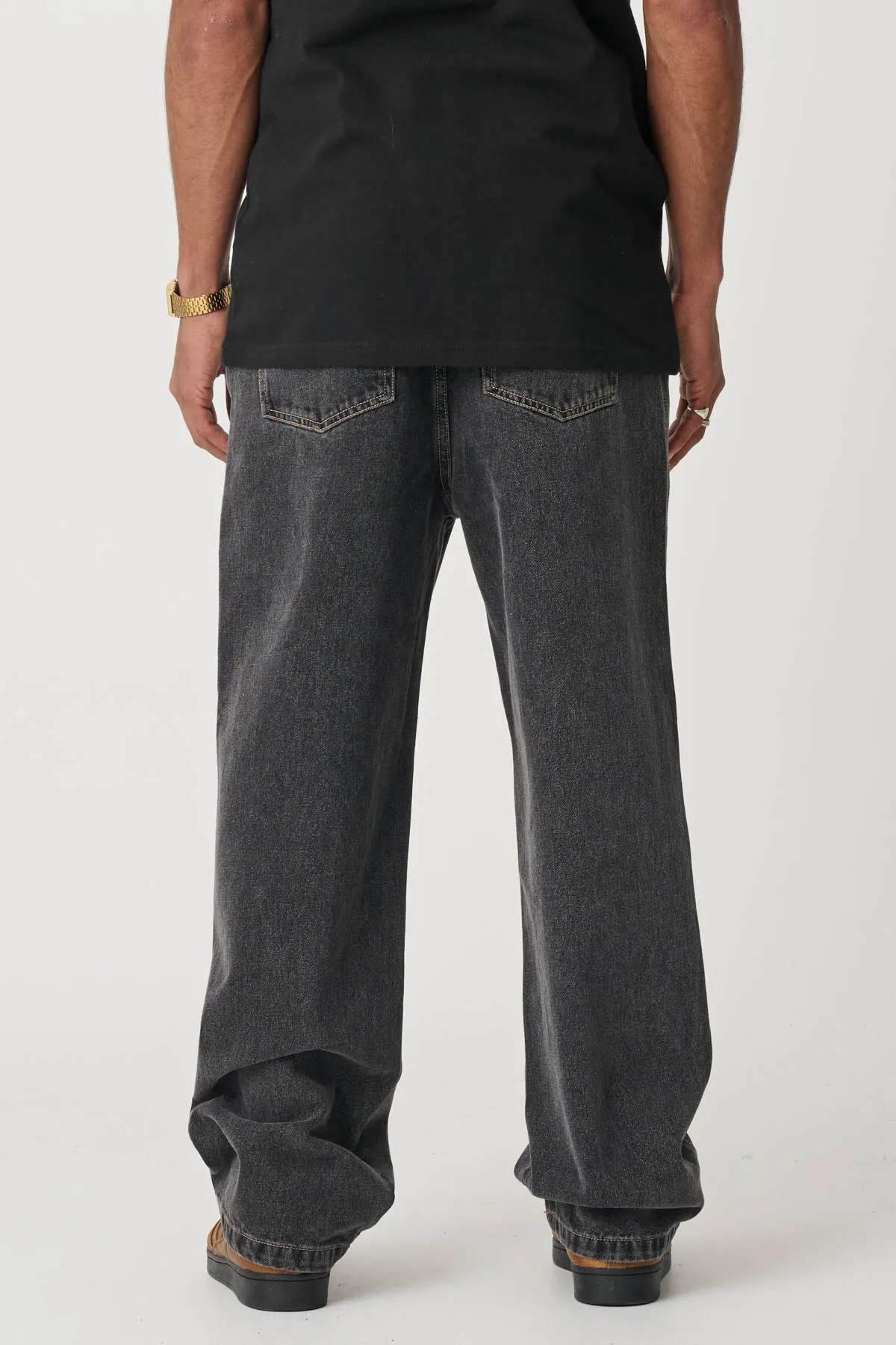 BAGGY BULL DENIM 91 PANT - WASHED BLACK