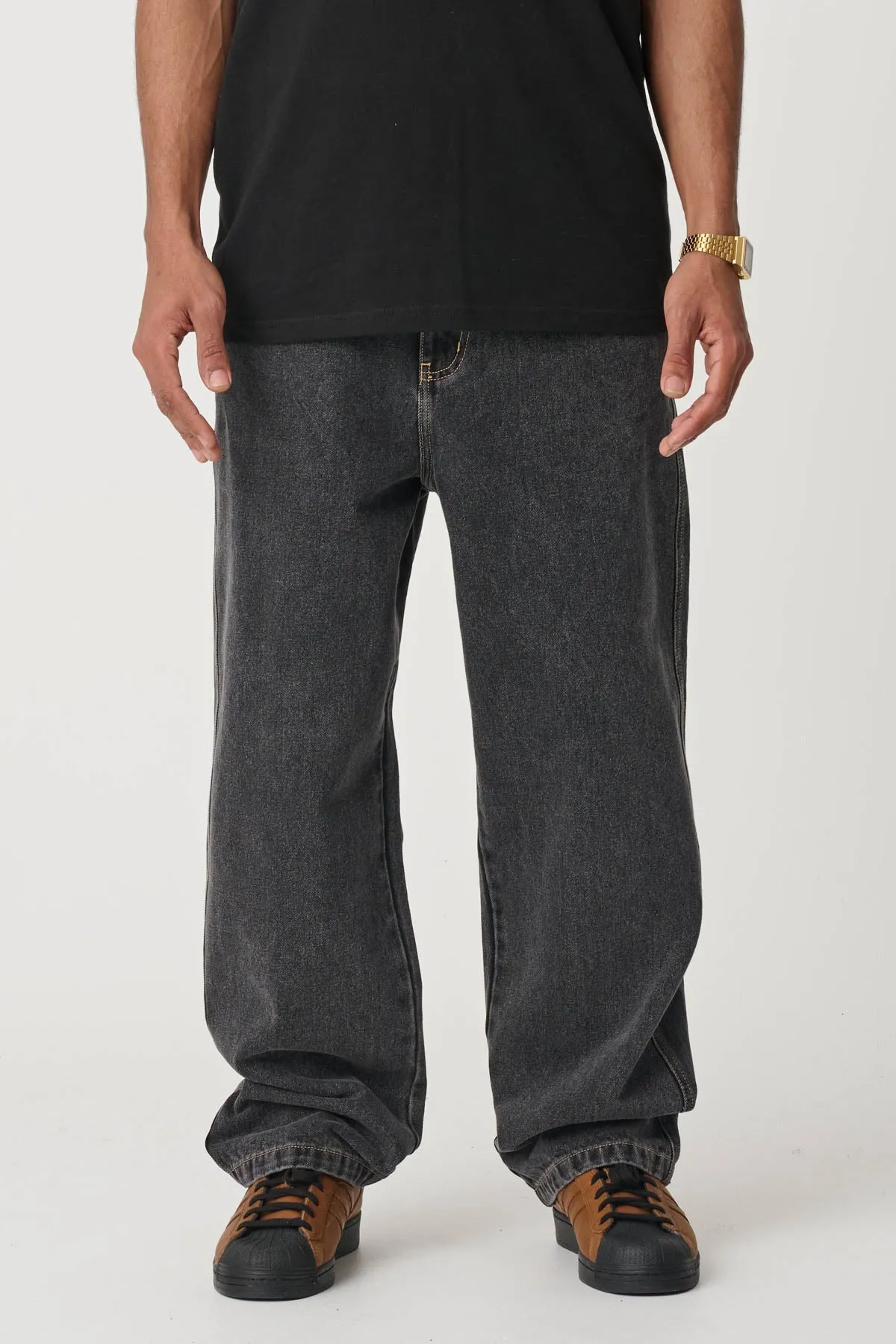 BAGGY BULL DENIM 91 PANT - WASHED BLACK
