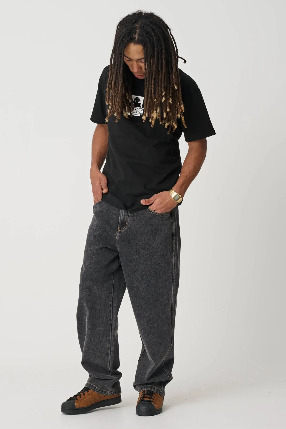 BAGGY BULL DENIM 91 PANT - WASHED BLACK