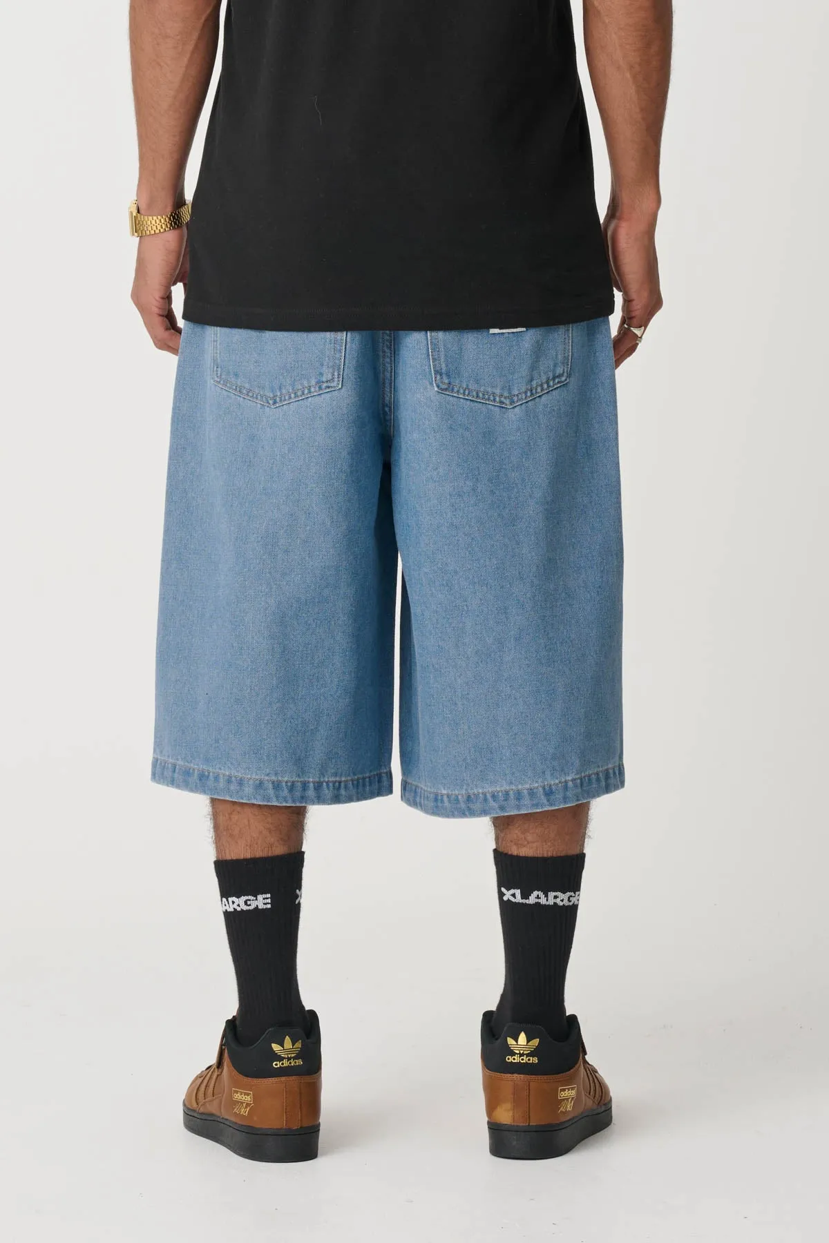 BAGGY BULL DENIM 91 SHORT - MID BLUE