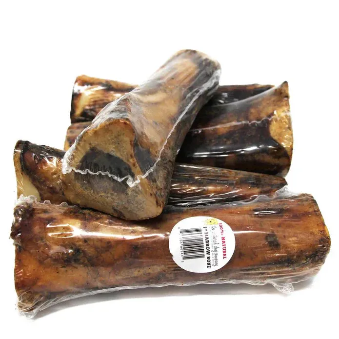 Beef Marrow Bone Dog Chew with Shrinkwrap 7"