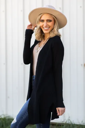 Black Lightweight Cardigan