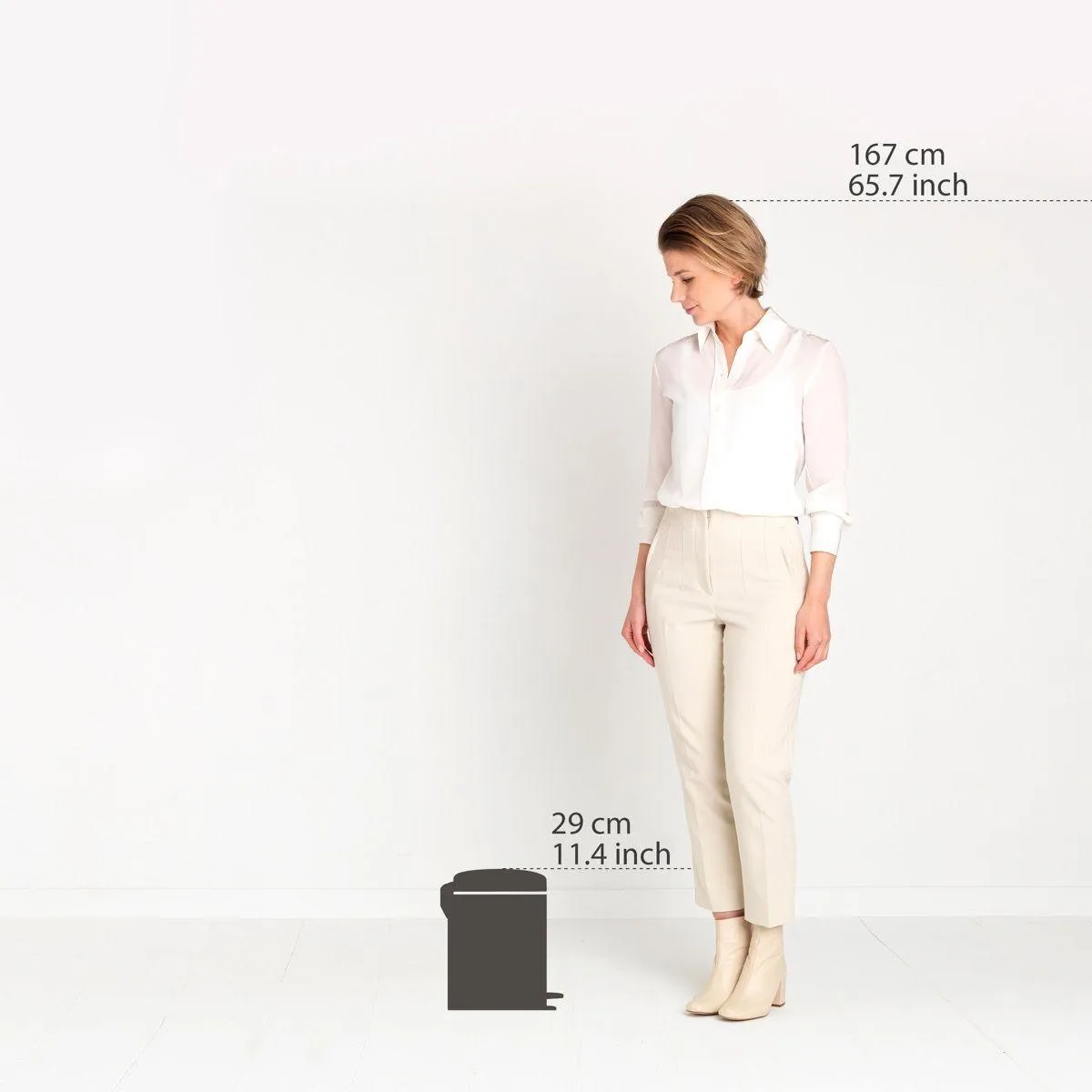 Brabantia Newicon Pedal Bin - 5L - Soft Beige