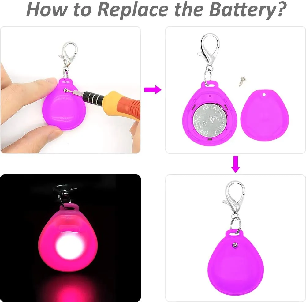 BSEEN 2 Pack LED Dog Tags