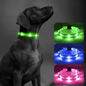 BSEEN Reflective Light Up Dog Collar