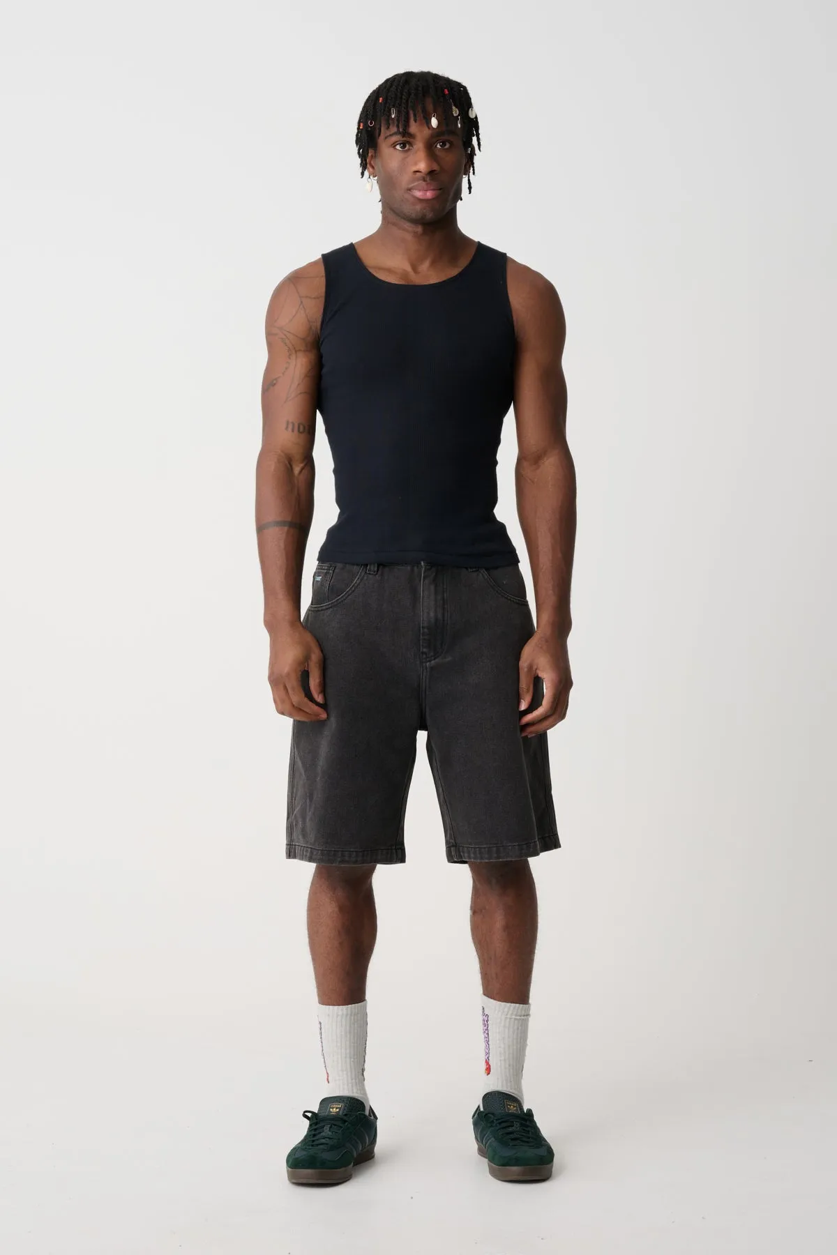 BULL DENIM 91 EMB SHORT - PEPPER