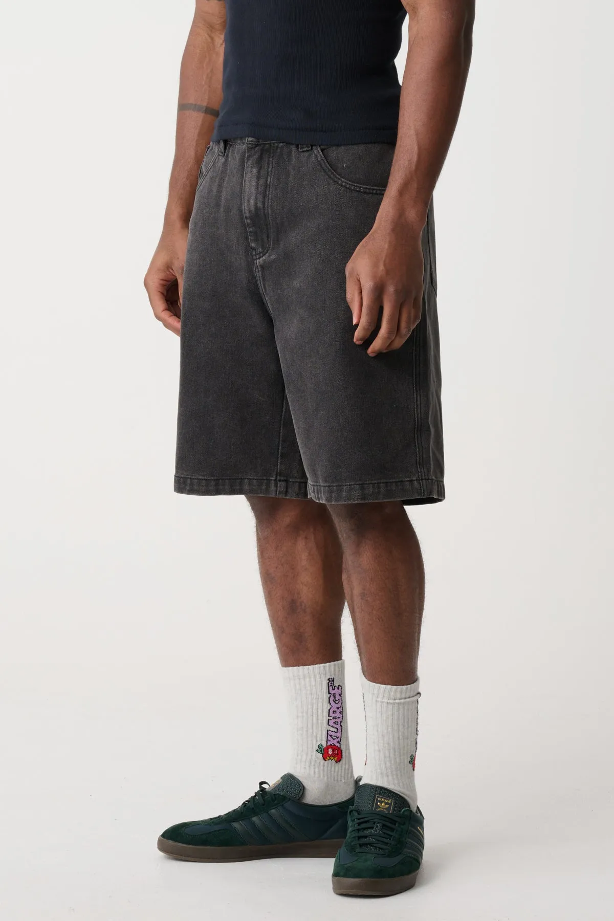 BULL DENIM 91 EMB SHORT - PEPPER