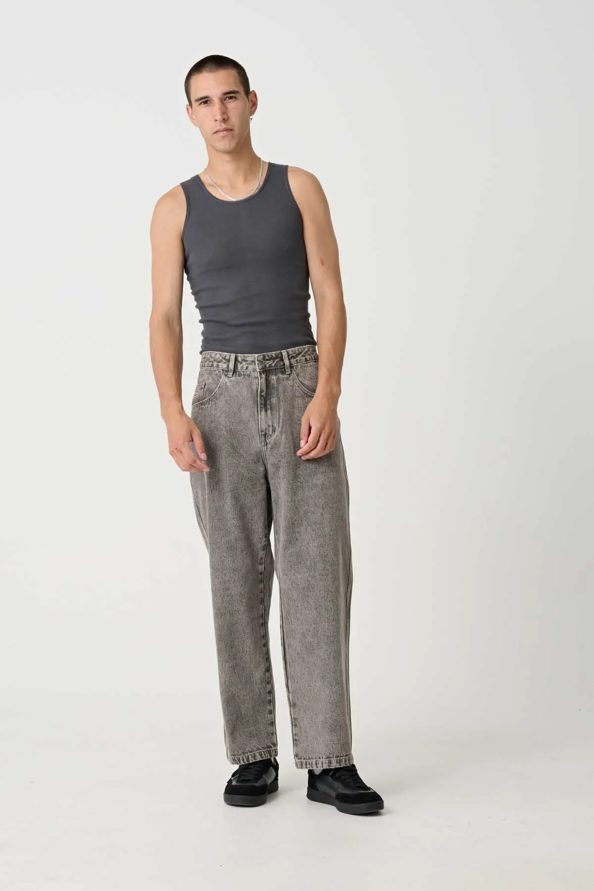 BULL DENIM 91 PANT - ACID BLACK
