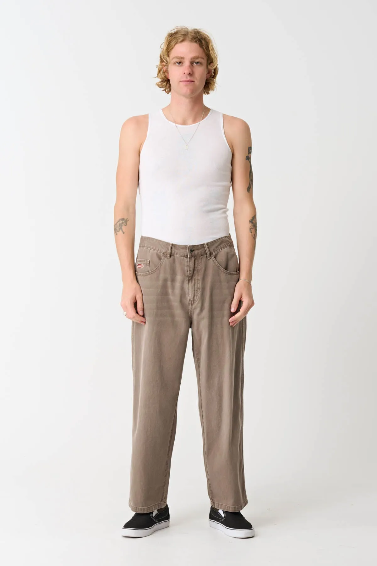 BULL DENIM 91 PANT - WORN BROWN