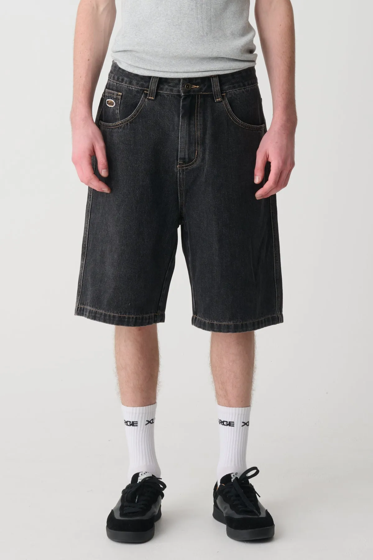 BULL DENIM 91 SHORT - WASHED BLACK