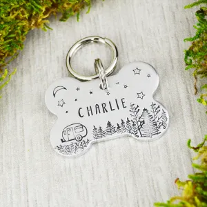 Camping Under the Stars Pet ID Tag