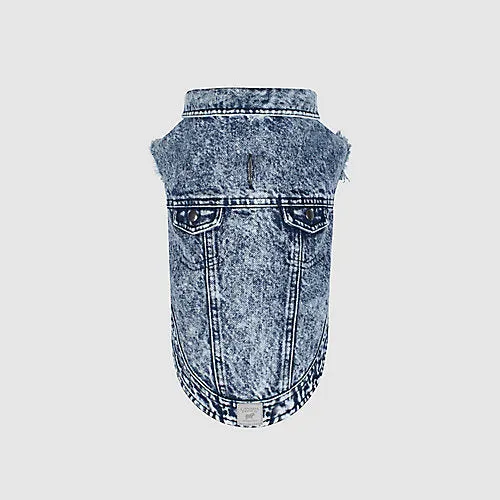 Canada Pooch Downtown Denim Vest - Blue - Size 14