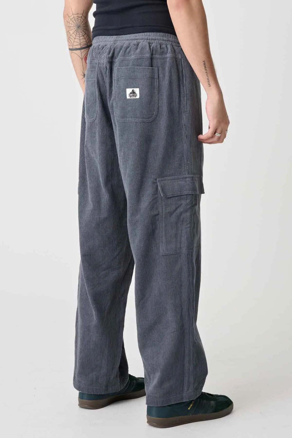 CARGO WIDE WALE EMB 91 PANT - PIGMENT STEEL