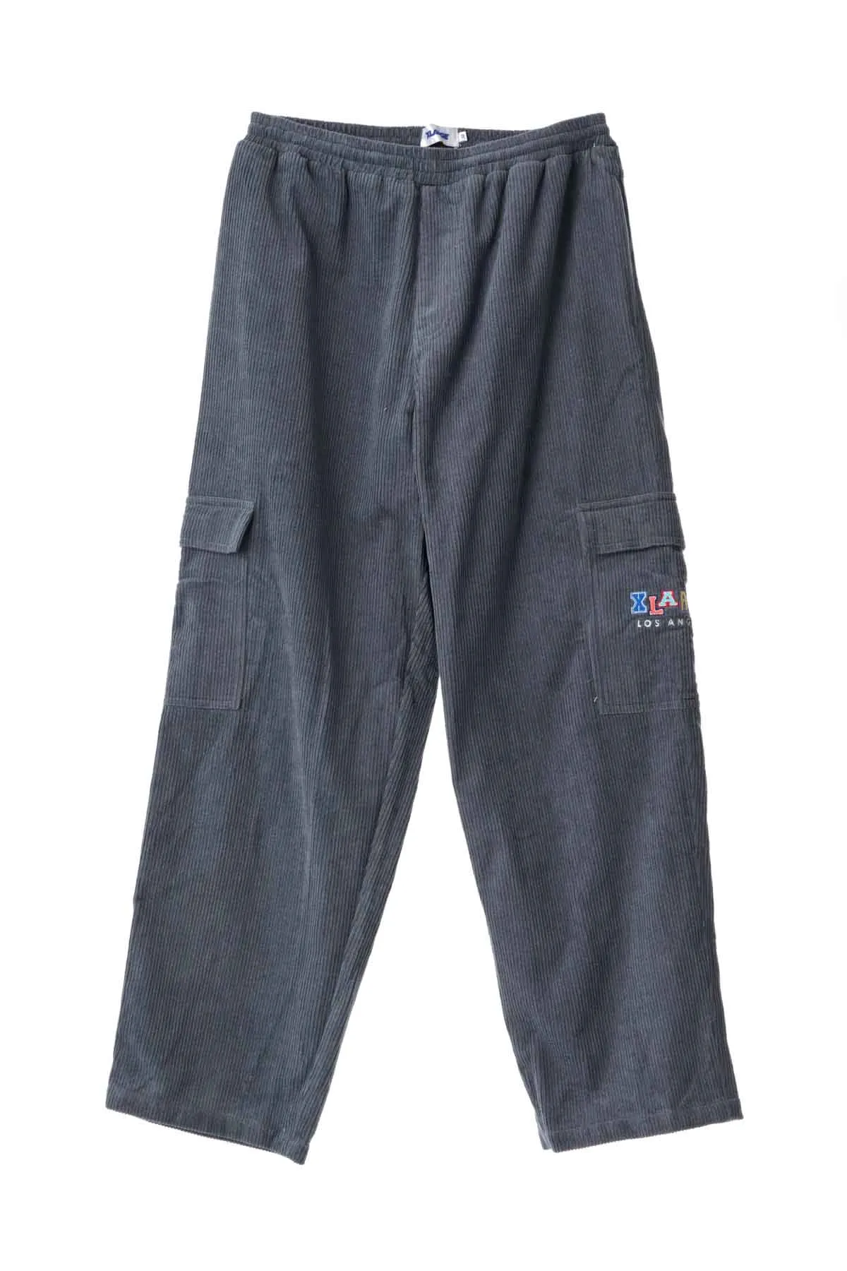 CARGO WIDE WALE EMB 91 PANT - PIGMENT STEEL
