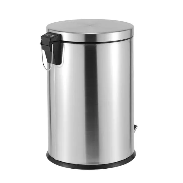 Casa Roma 20L Stainless Steel Pedal Bin Silver KB7035-20LS