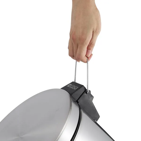 Casa Roma 20L Stainless Steel Pedal Bin Silver KB7035-20LS