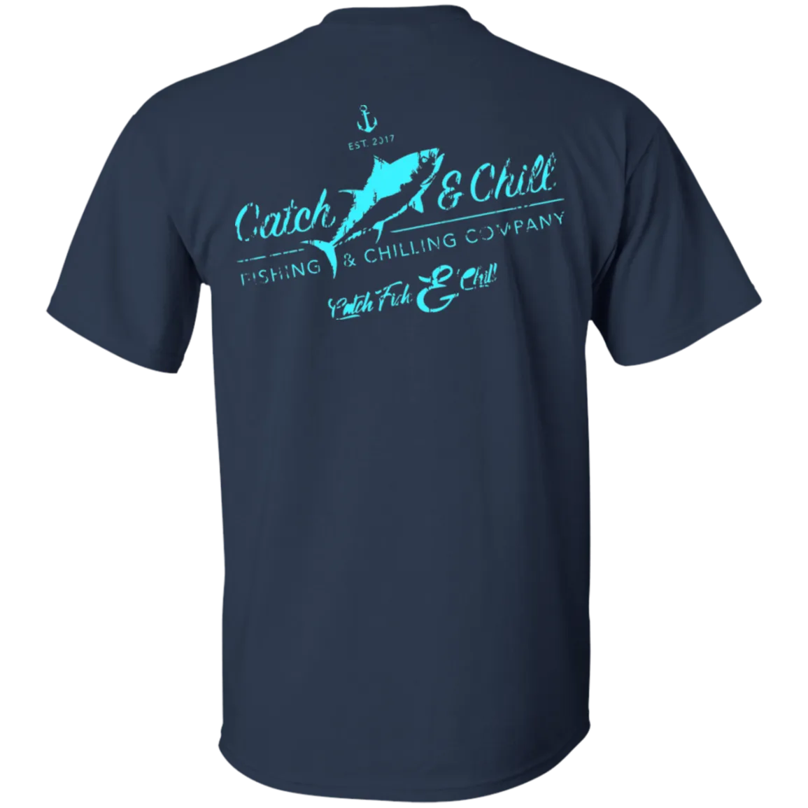 CATCH FISH & CHILL VT WATERMEN TEE