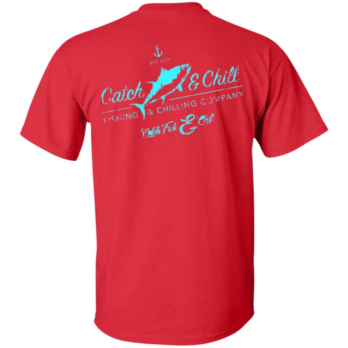 CATCH FISH & CHILL VT WATERMEN TEE
