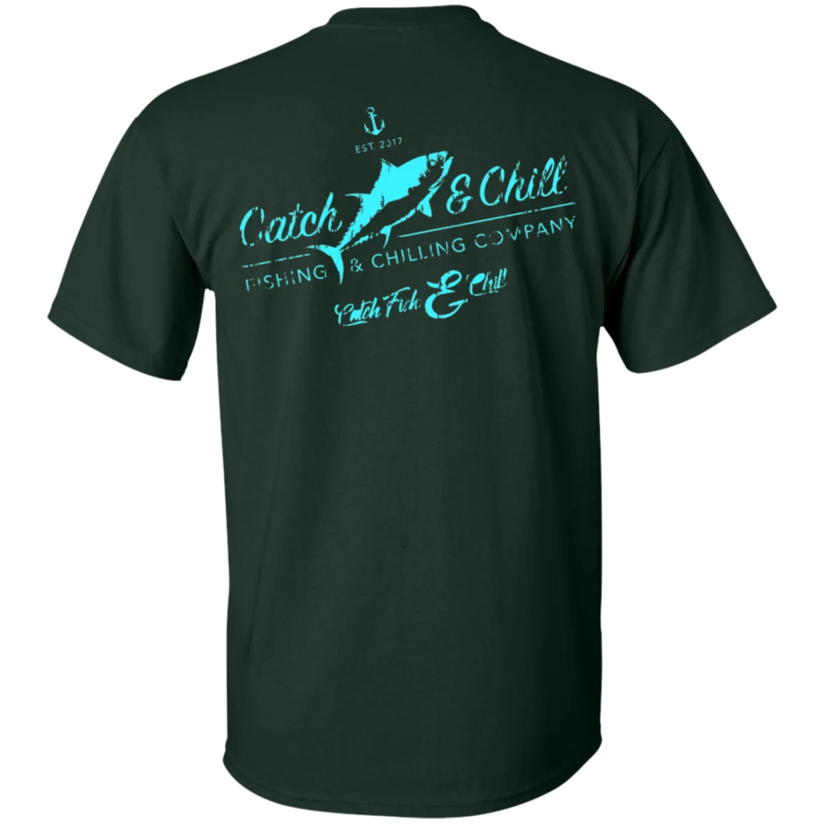 CATCH FISH & CHILL VT WATERMEN TEE