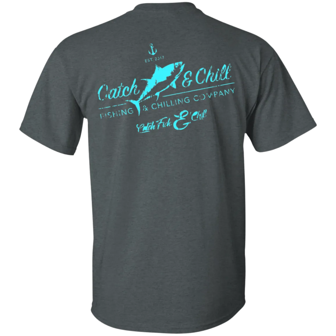 CATCH FISH & CHILL VT WATERMEN TEE