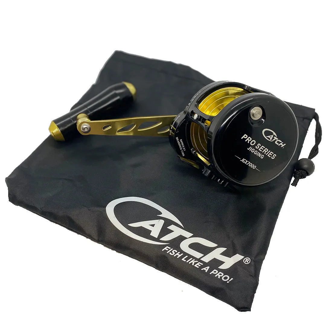 Catch Pro Series JGX7000   Acid Wrap Jigging Combo with Braid 40kg Drag 5ft 2in 1 Piece 200-400 gram
