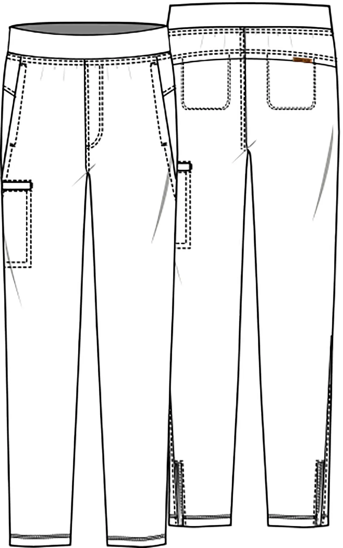 Cherokee FORM Men's Tapered Leg Pull-on Pant