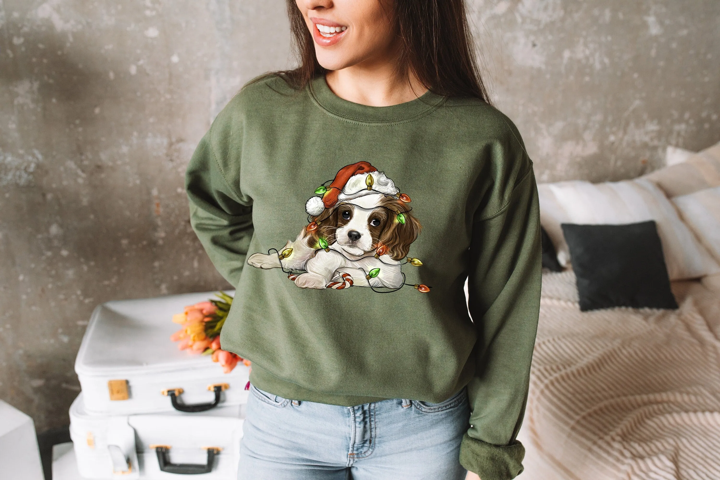 Christmas Cavalier King Charles Spaniel Sweatshirt