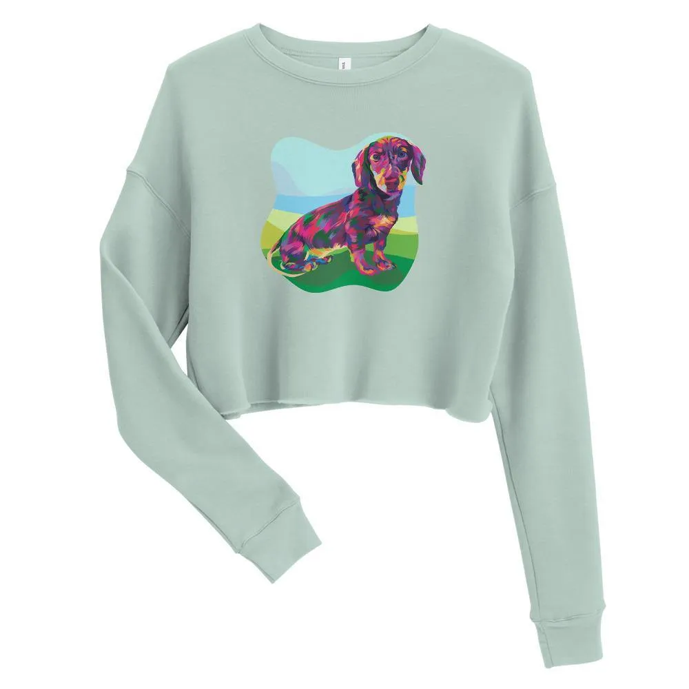 Dachshund Dog Crop Sweatshirt
