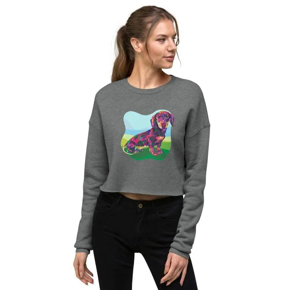 Dachshund Dog Crop Sweatshirt