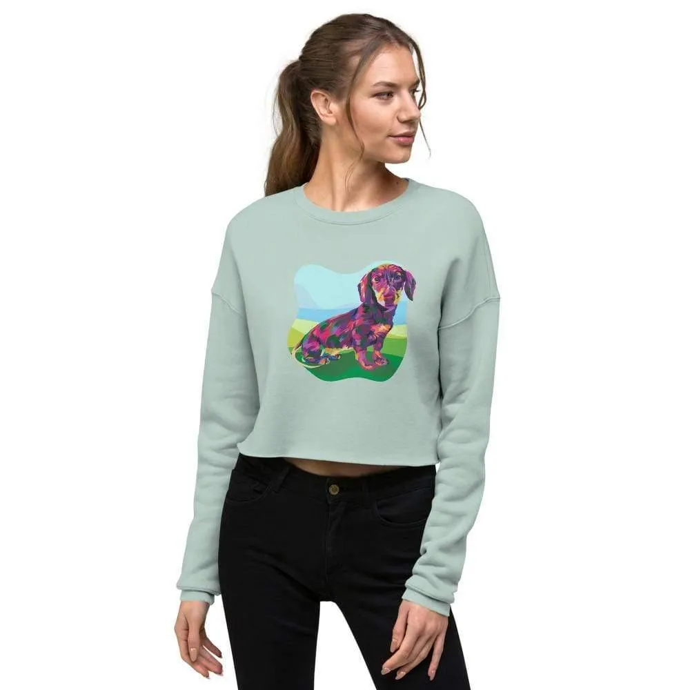 Dachshund Dog Crop Sweatshirt