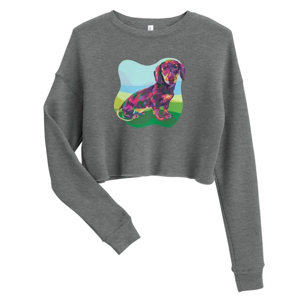Dachshund Dog Crop Sweatshirt