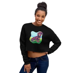 Dachshund Dog Crop Sweatshirt