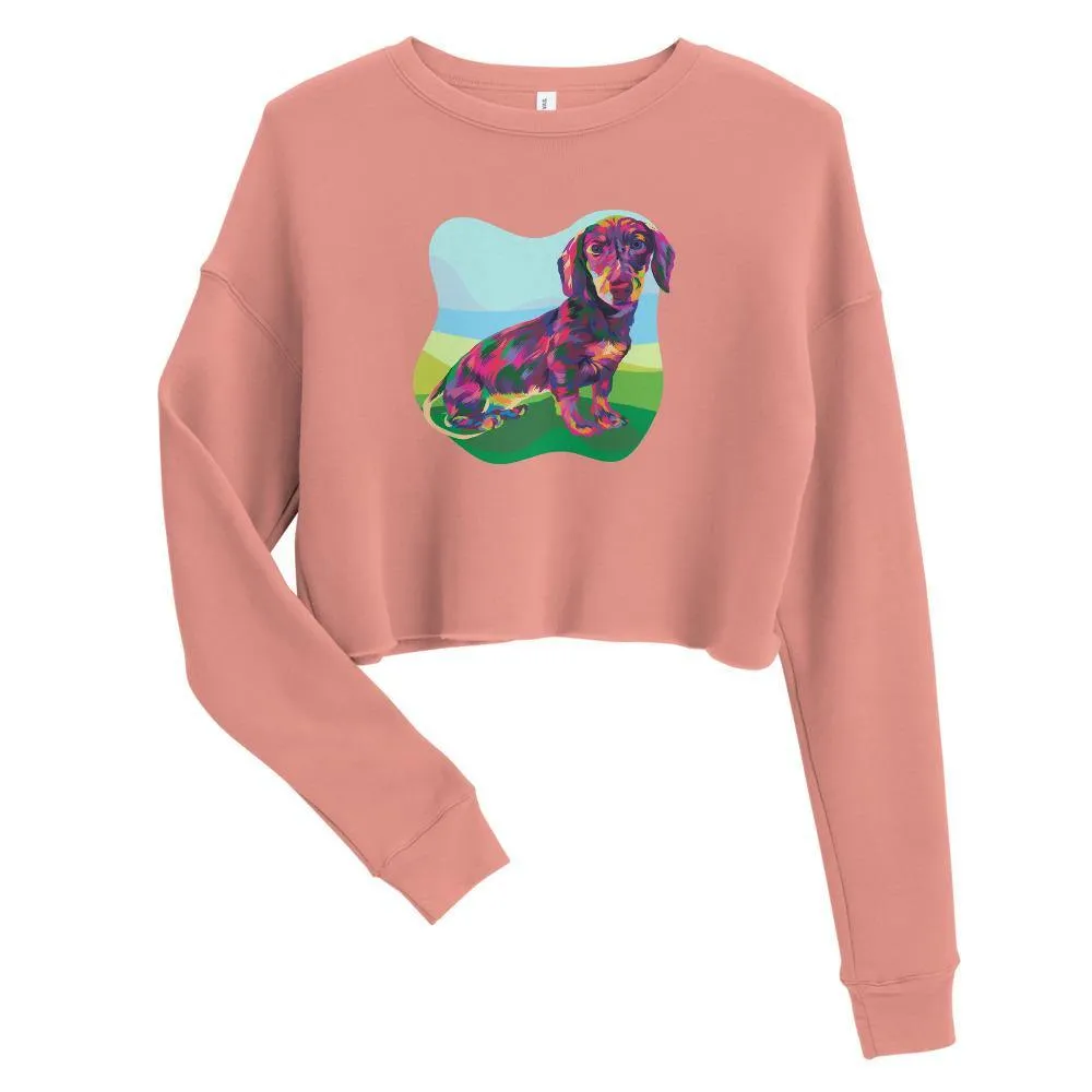 Dachshund Dog Crop Sweatshirt