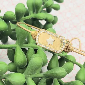 Dainty Star Tag Gold Wire Bracelet